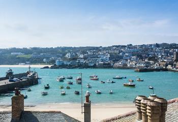 Stunning views await you at The Beach House, St Ives.