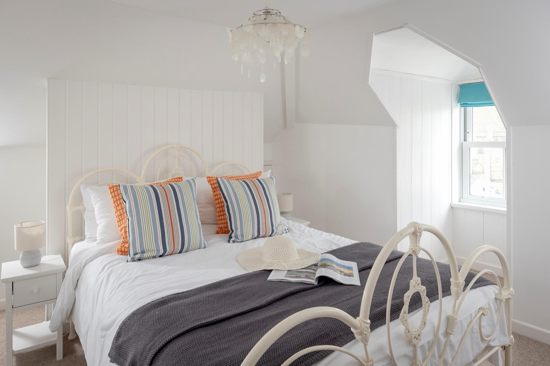 Bedroom 5 on the second floor is beautifully light and spacious.