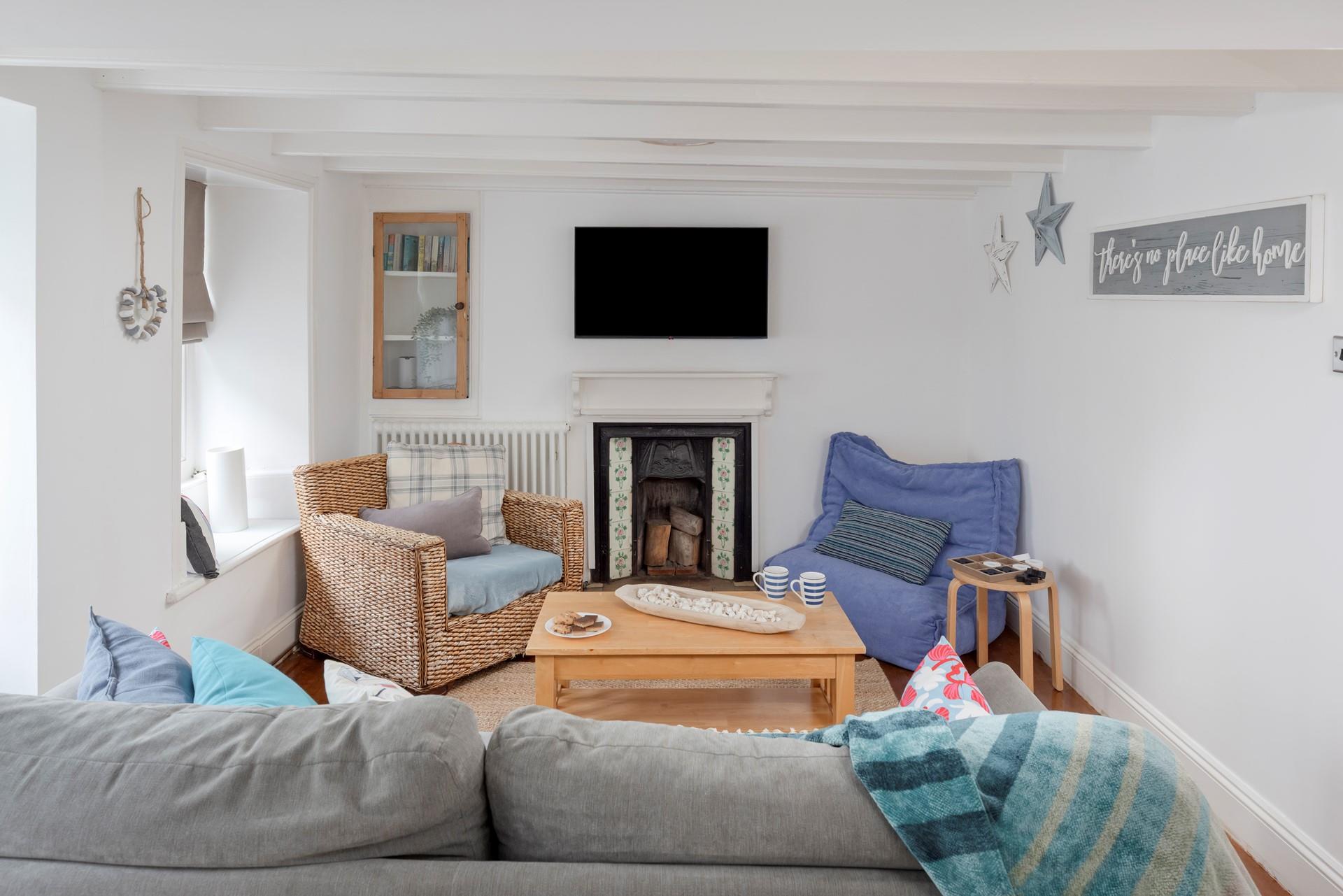 The colourful sitting room is the perfect base to come back to each day.