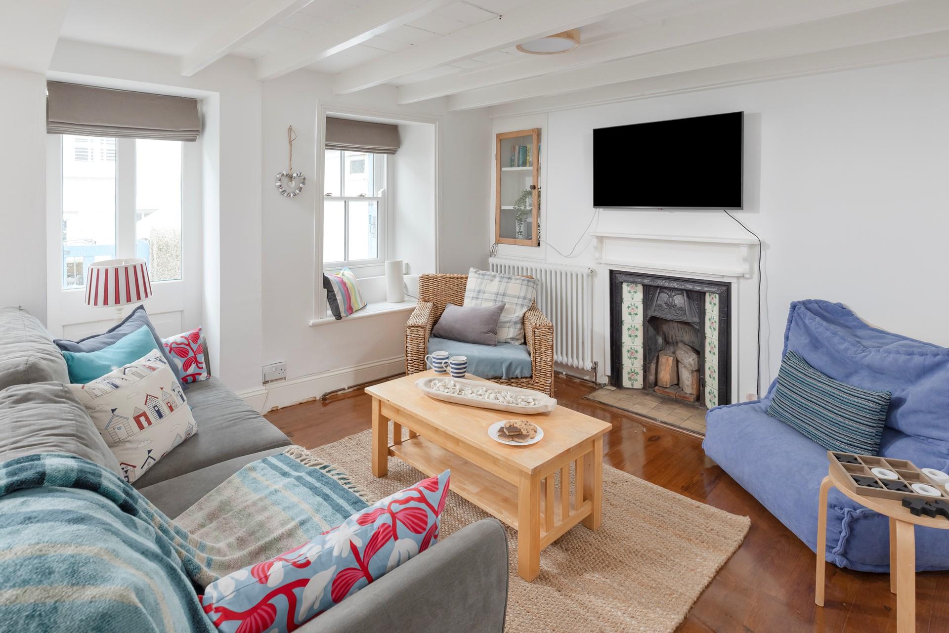 Sink into the sofa and enjoy a relaxing evening.