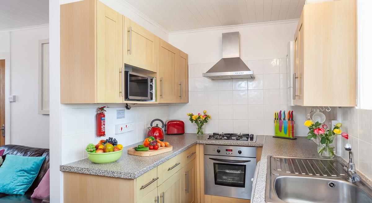 The well-equipped kitchen is the perfect space for rustling up hearty meals.