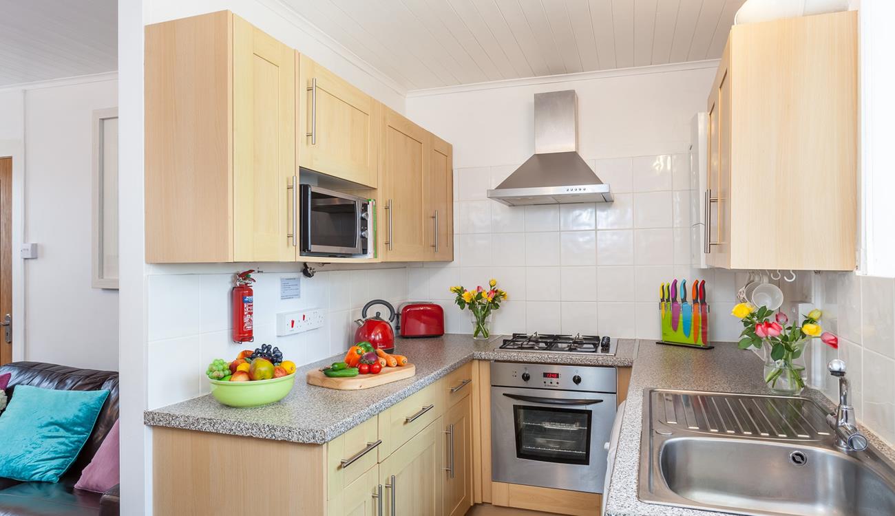 The well-equipped kitchen is the perfect space for rustling up hearty meals.