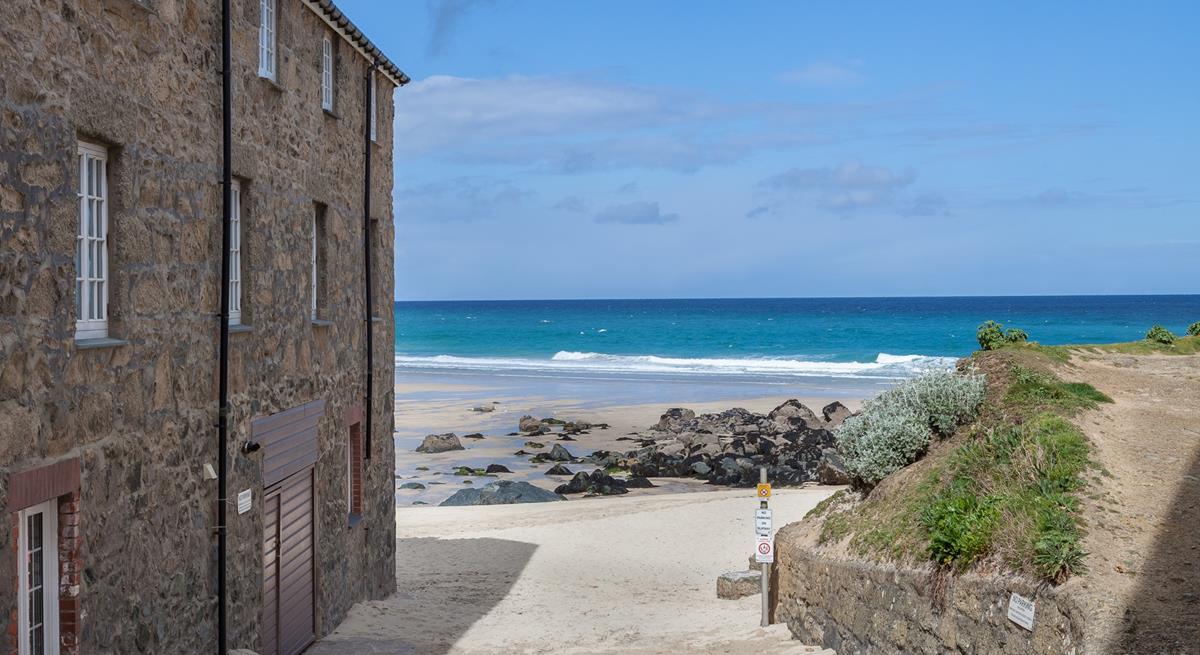 Living up to its name, you are steps from the beautiful Porthmeor beach.