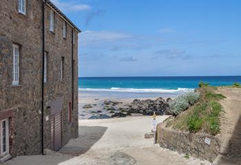 Living up to its name, you are steps from the beautiful Porthmeor beach.