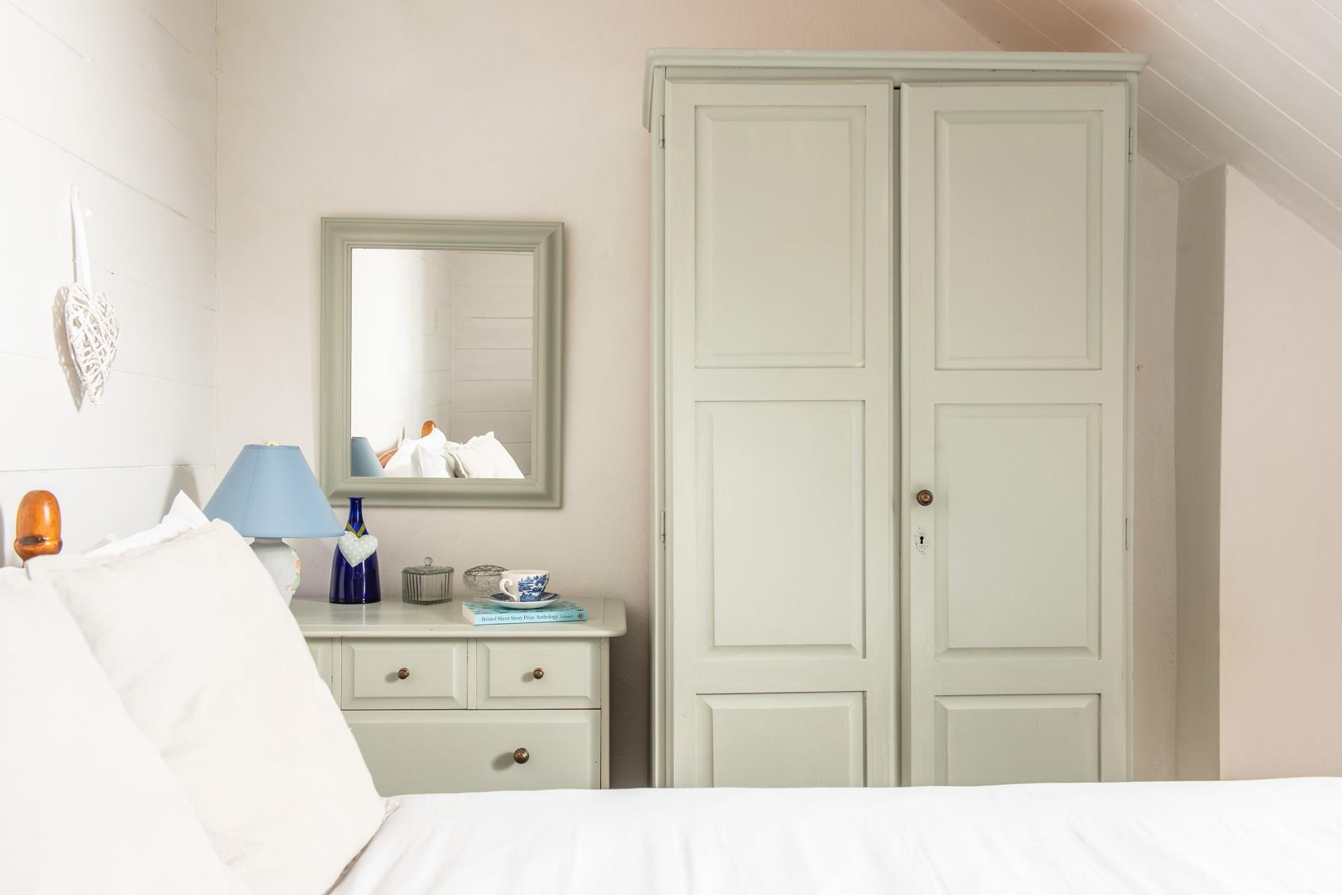 Country-style furniture offers ample space to store all your holiday best!