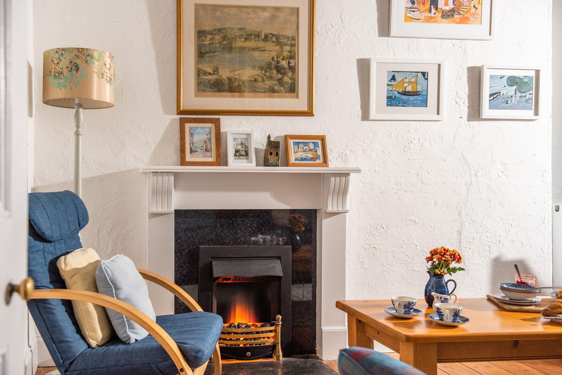 Snuggle down by the fireplace and lose yourself in a good book.