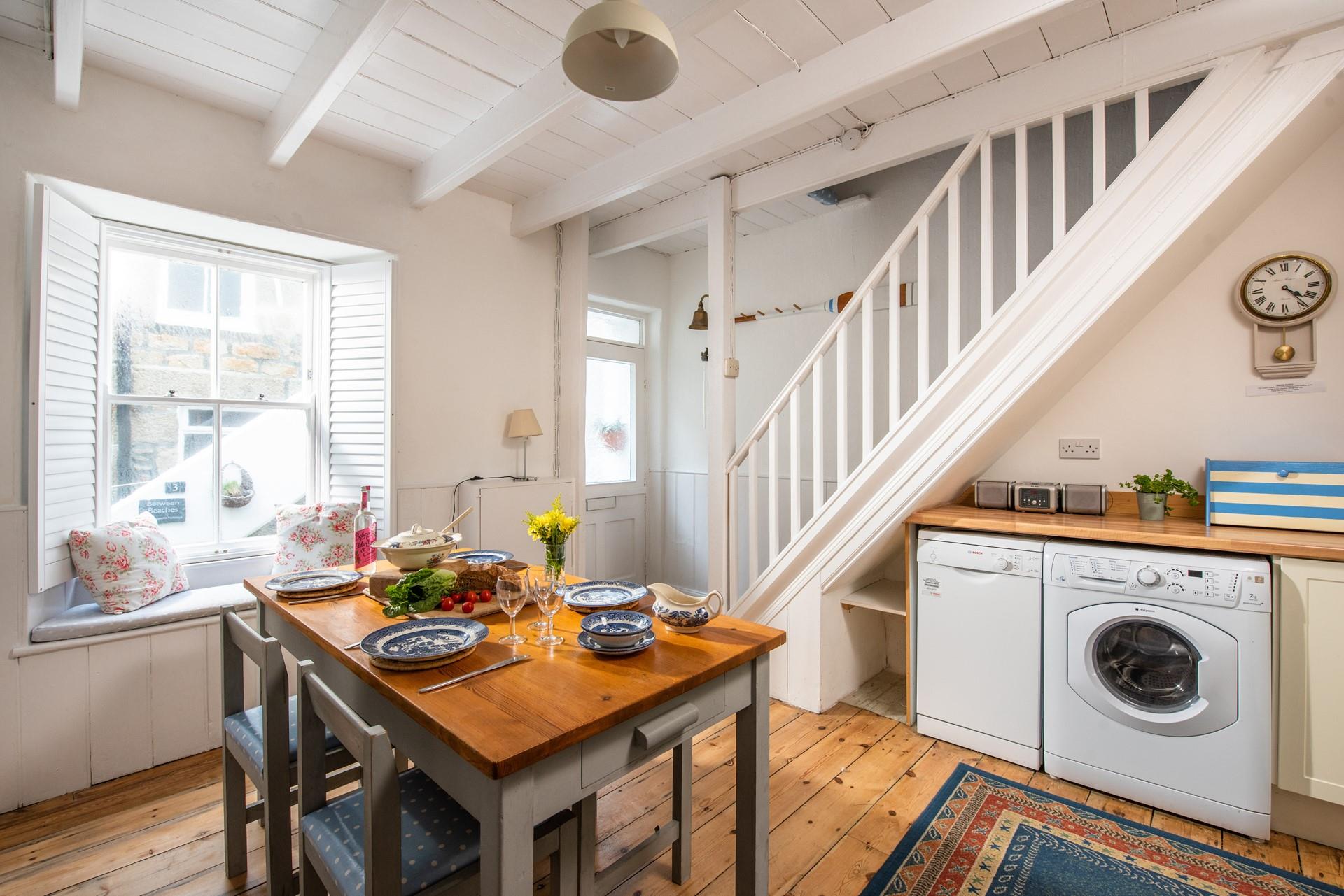 Tuck yourself away in the window seat to enjoy your first hot drink of the day whilst watching St Ives slowly wake up.