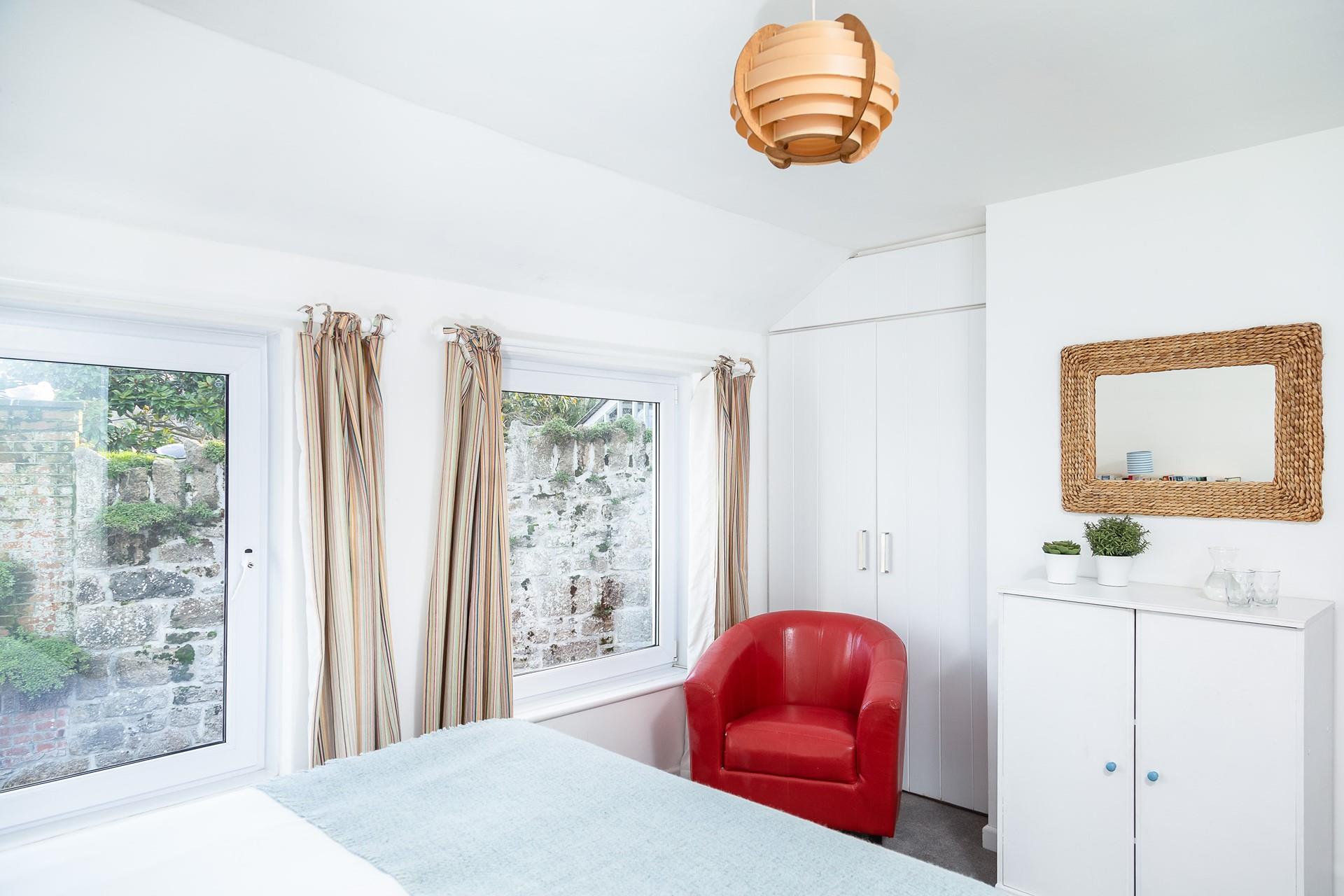 The armchair provides a secluded spot to watch the world go by with nothing on your agenda but relaxation. 