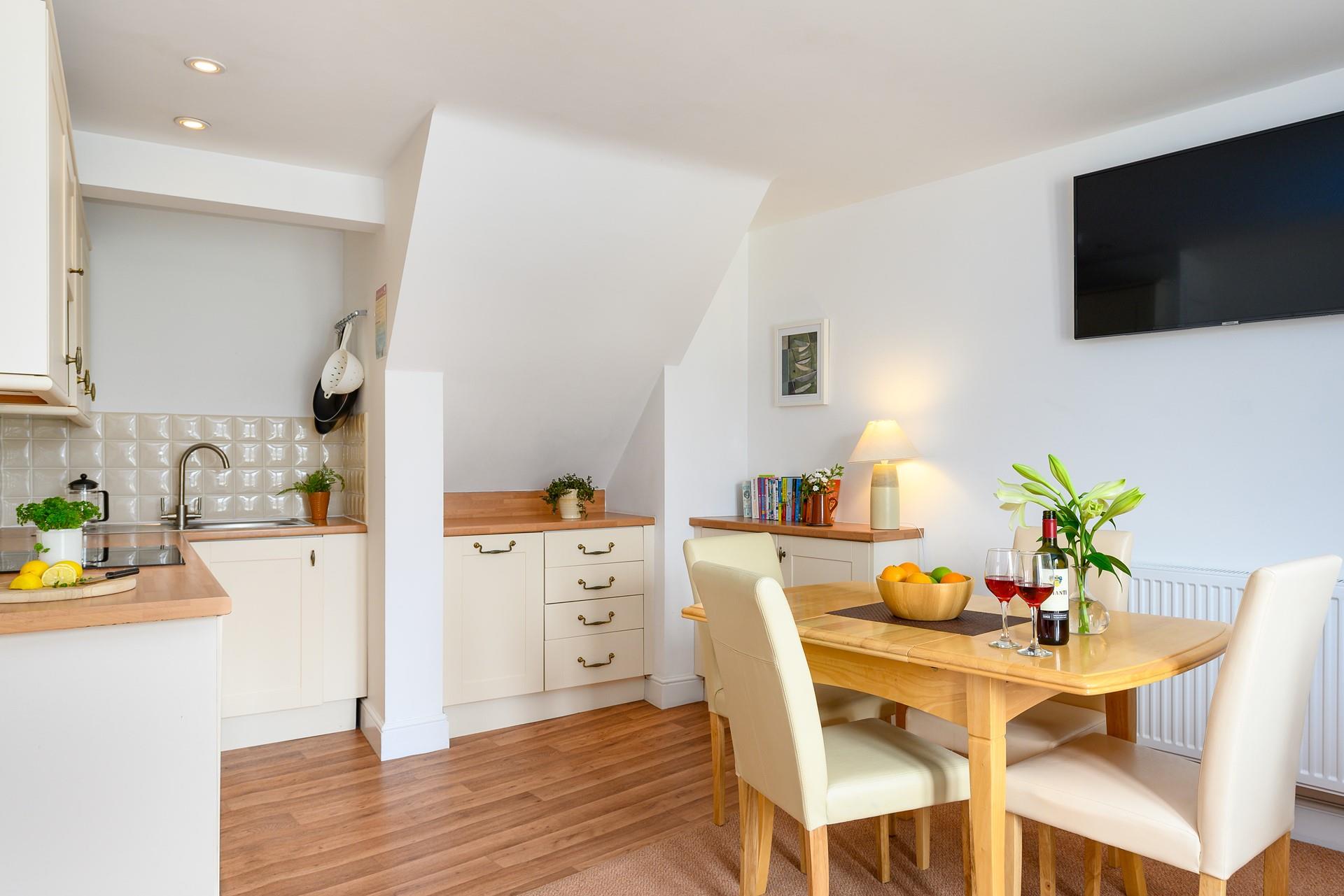 The kitchen is well-equipped to rustle up a storm.