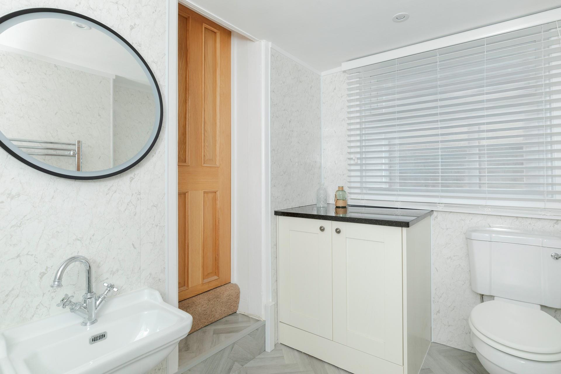 The bathroom is the ideal space to get ready.