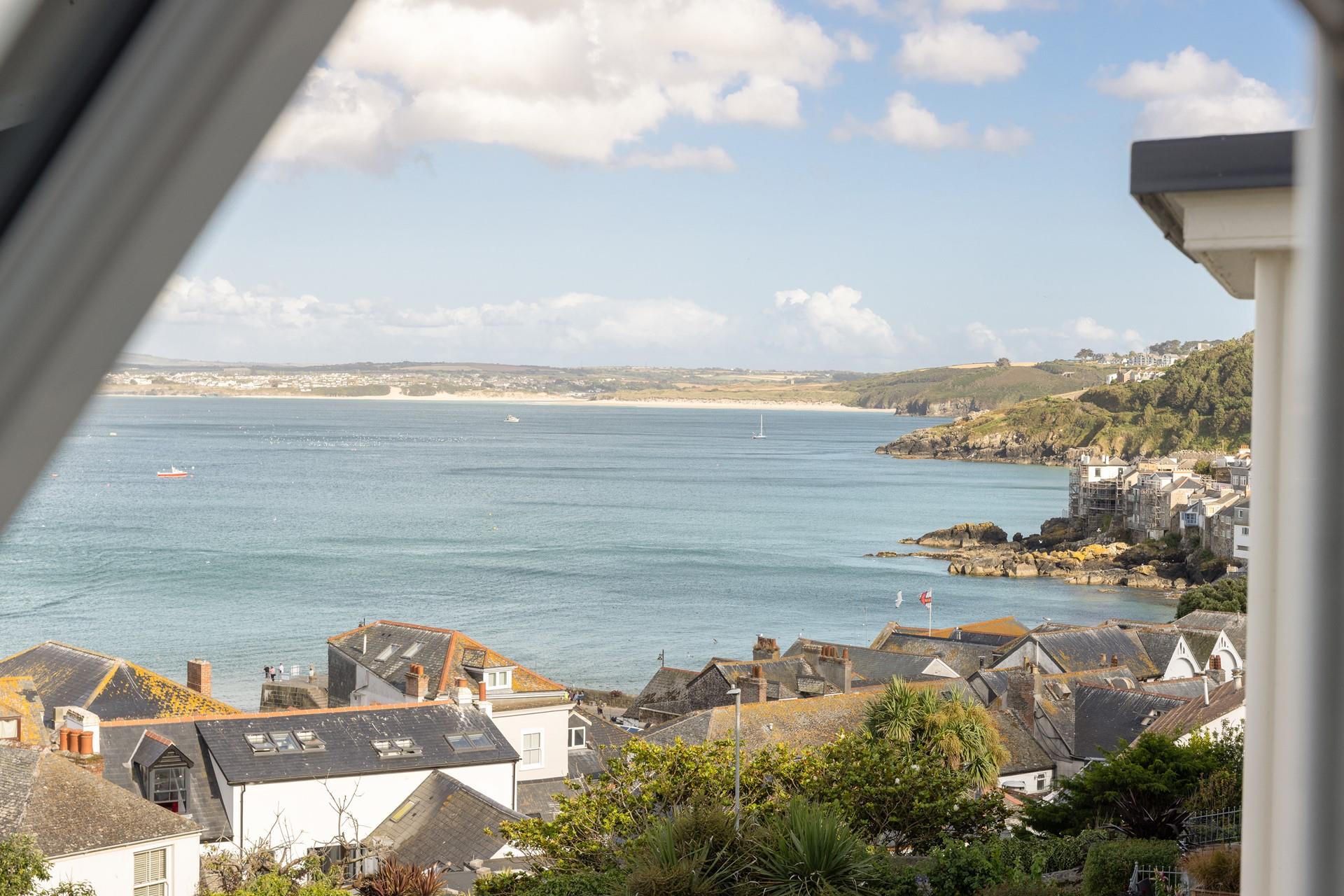 Gaze out at the views across the Bay.