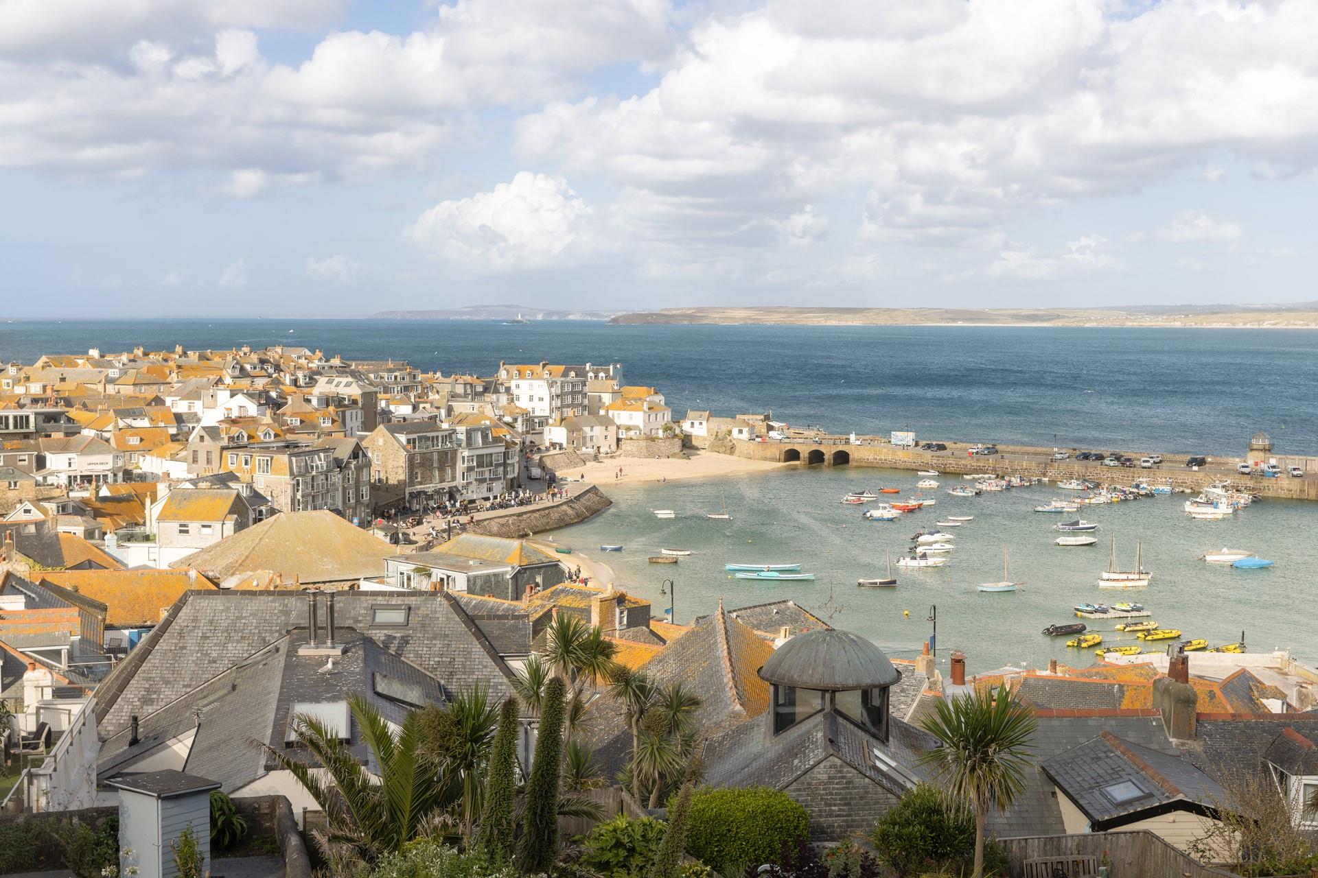 St Ives is just a short stroll away from morning dips.