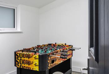 The kids will love a game of table football!