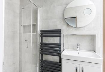 Take warm fluffy towels out straight from the heated towel rail.