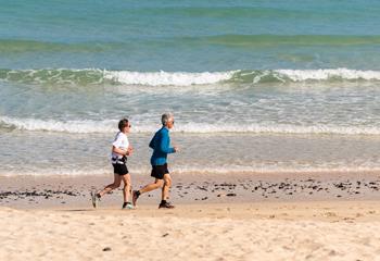 Why not take an early morning run along the beach followed by a dip in the sea?!