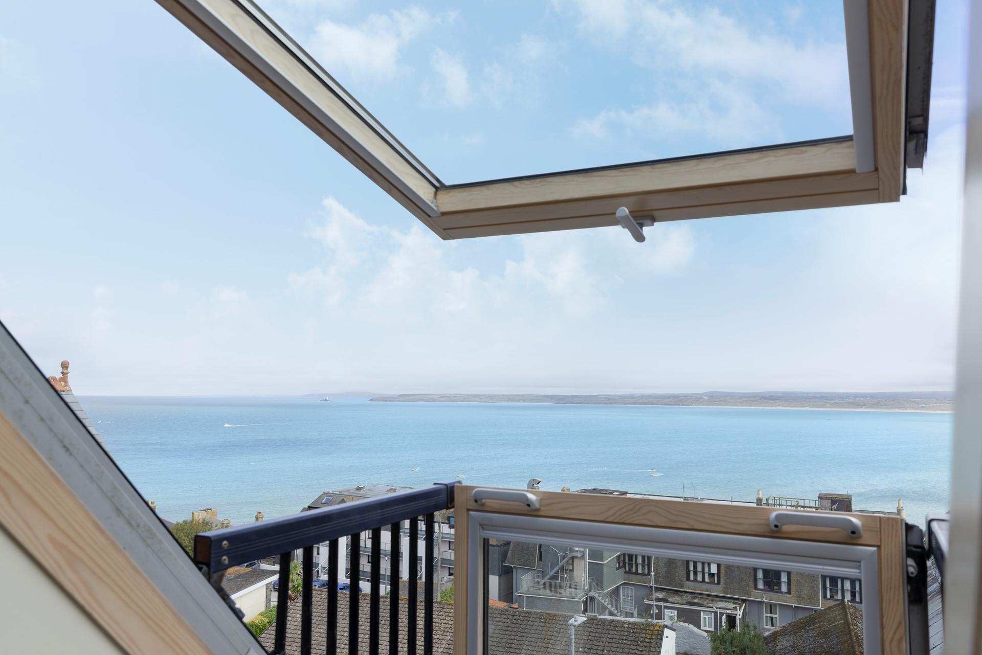 Open the Velux window and let the fresh sea air in.