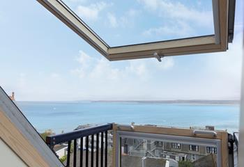 Open the Velux window and let the fresh sea air in.