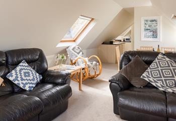 Open plan living makes the most of the space, with room for all the family to relax and unwind.