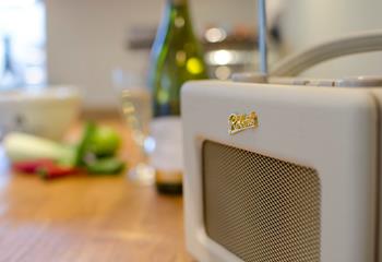 Enjoy some quality sounds in the kitchen area from the Roberts DAB radio.