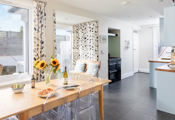 Cook up a feast in the spacious family kitchen with a range cooker.