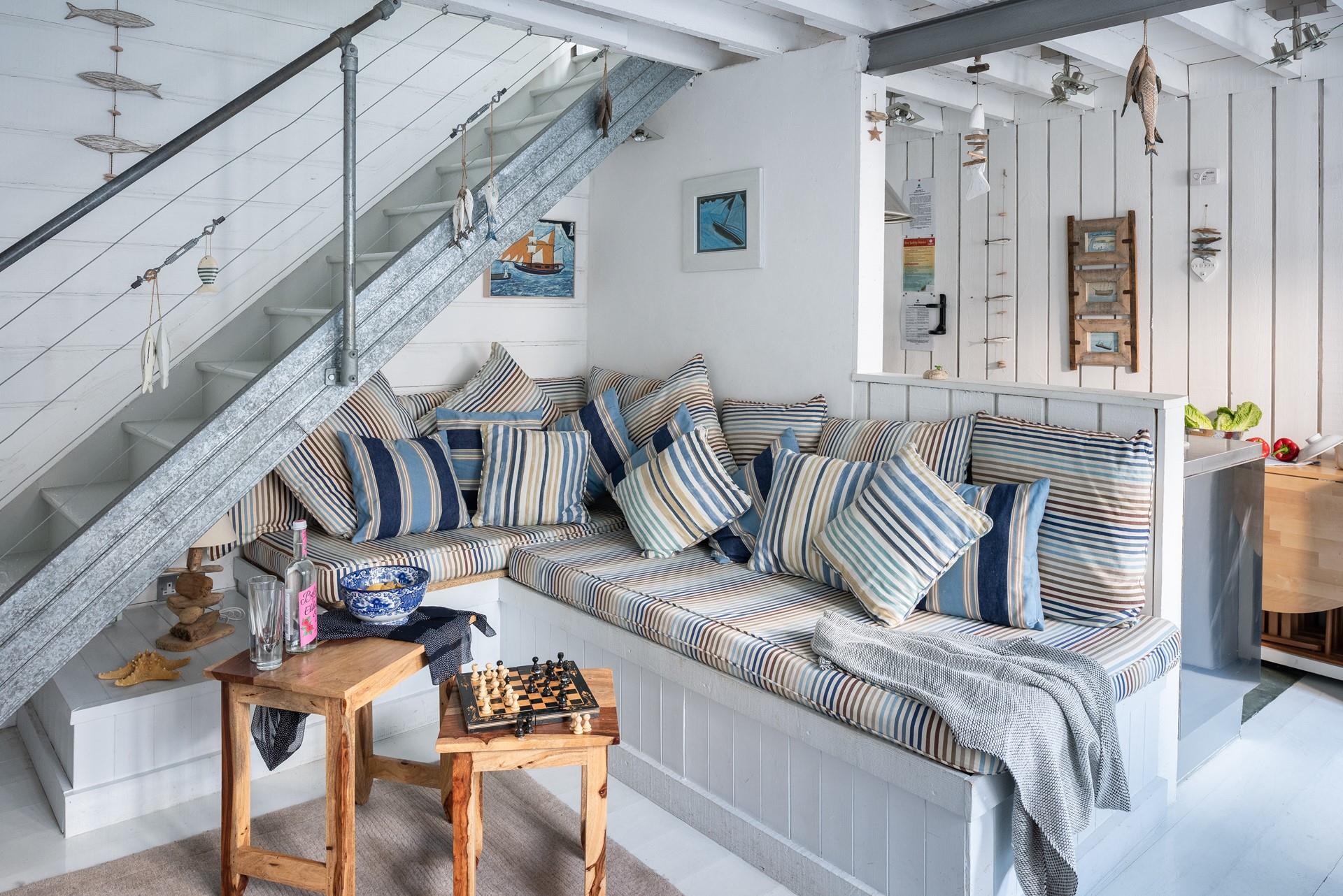 Sit down with a good book and relax in your living area while dinner is cooking.