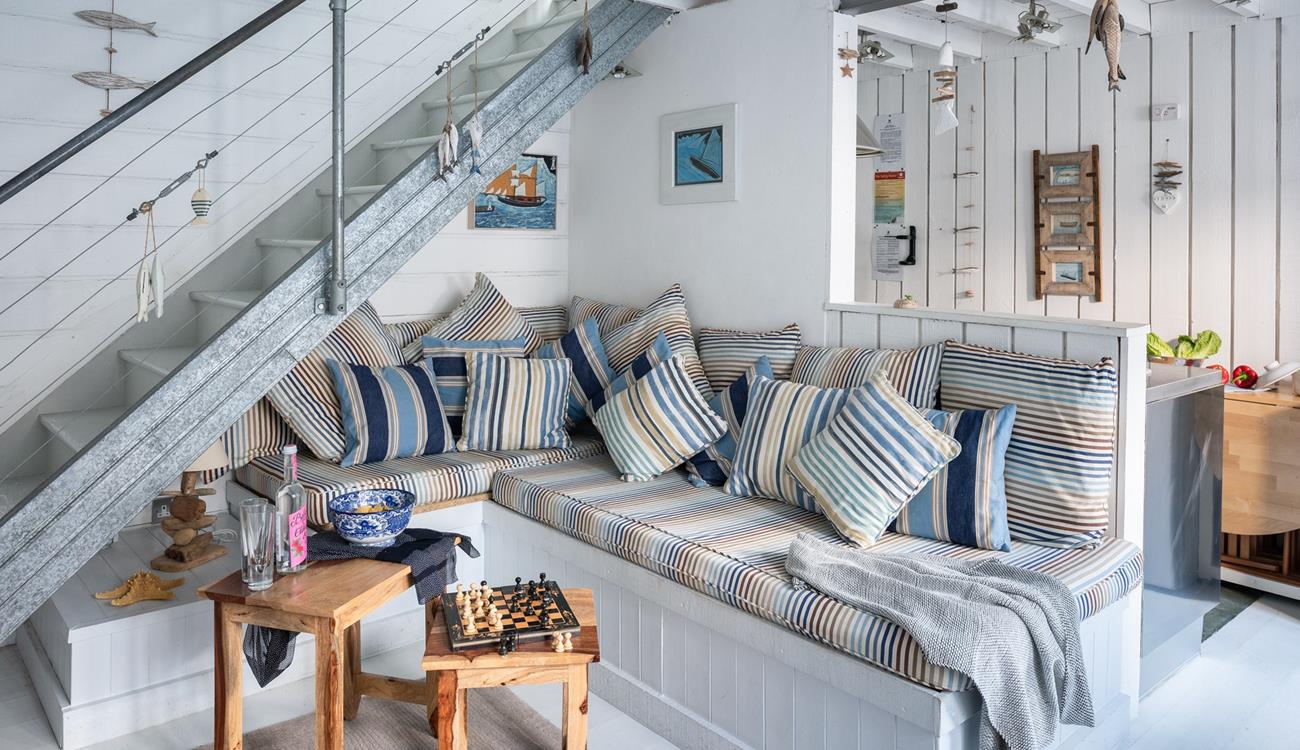 Sit down with a good book and relax in your living area while dinner is cooking.