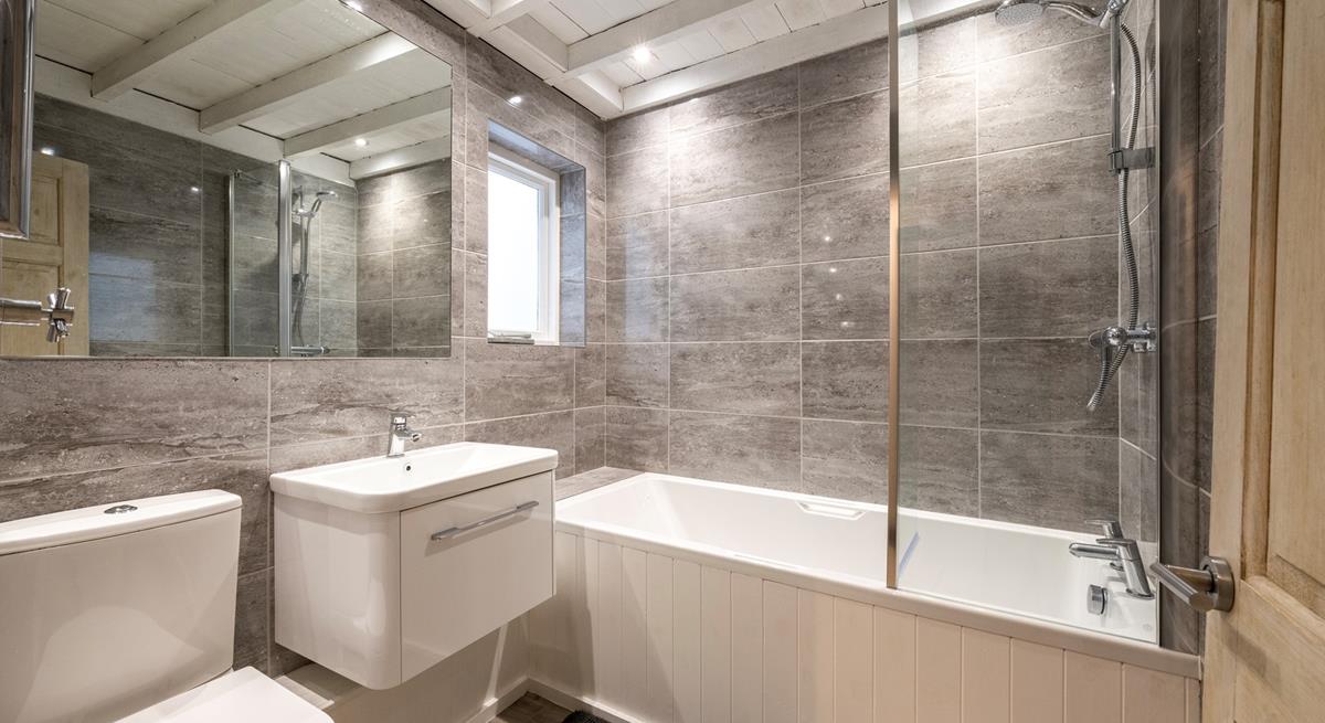 The bath is perfect for a relaxing soak after a day at the beach.