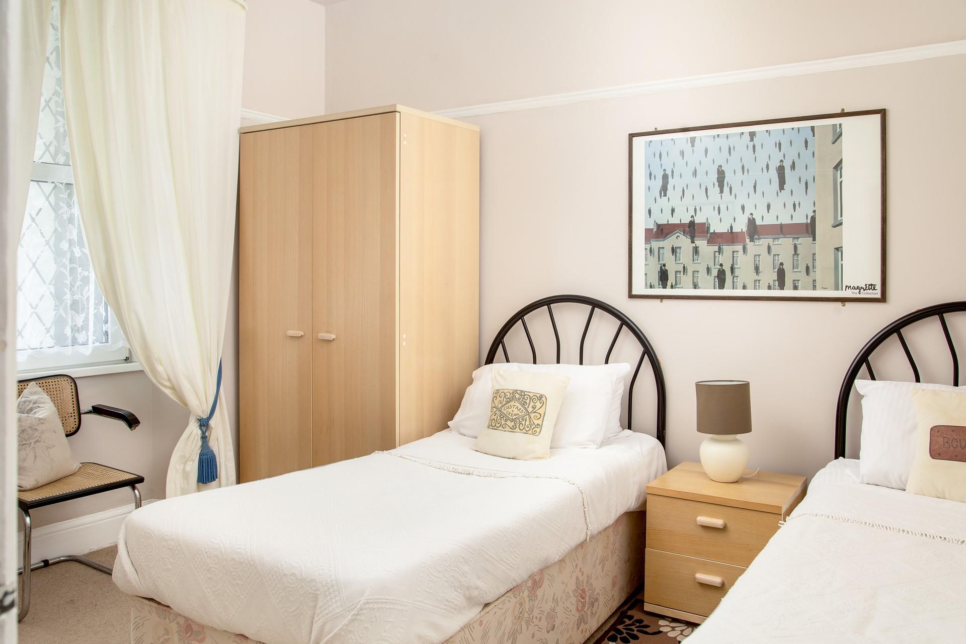 The dreamy twin bedroom with a fairytale feel is perfect for both children and adults.