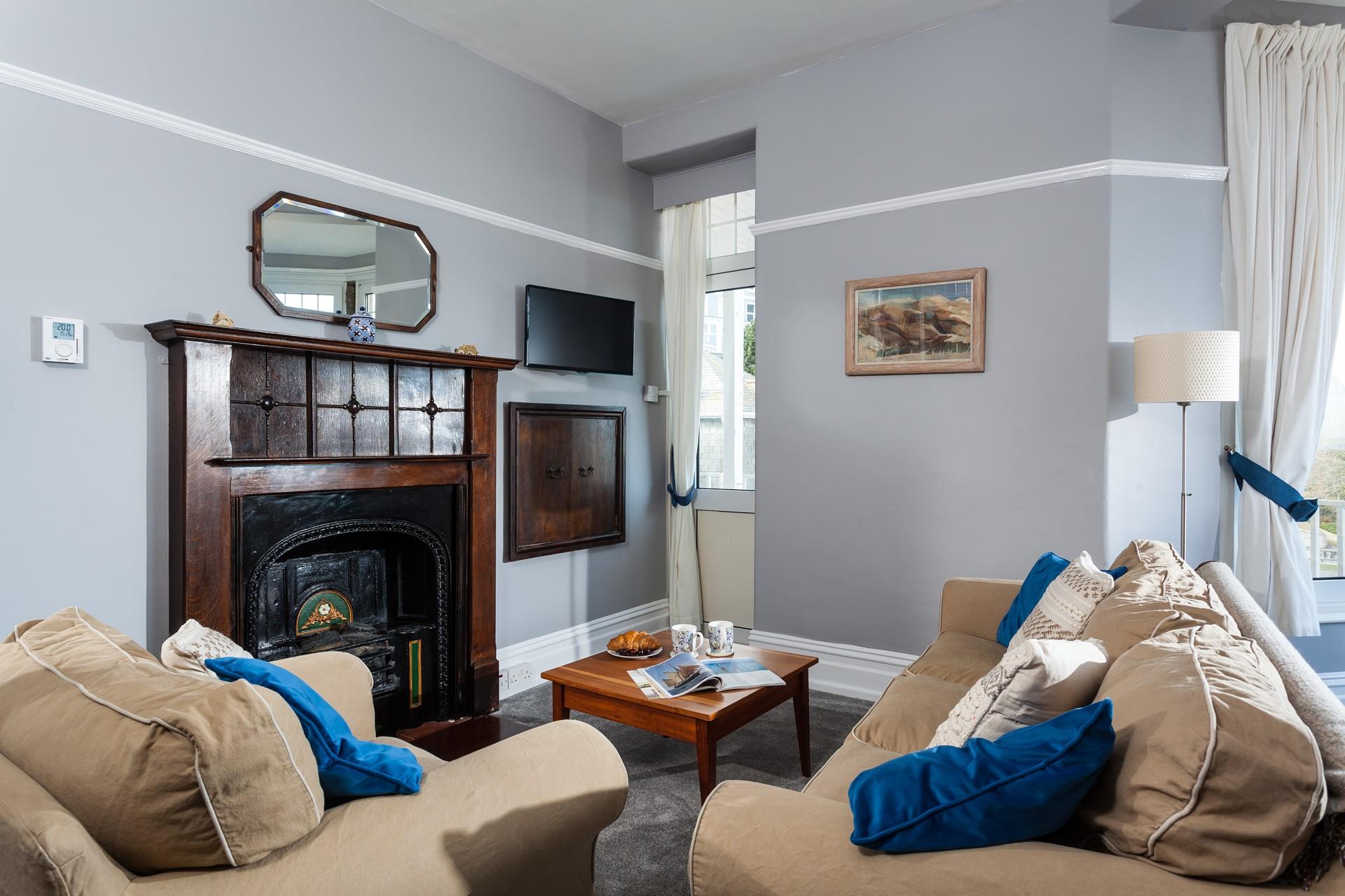 The property is traditionally furnished, providing a homely feel.