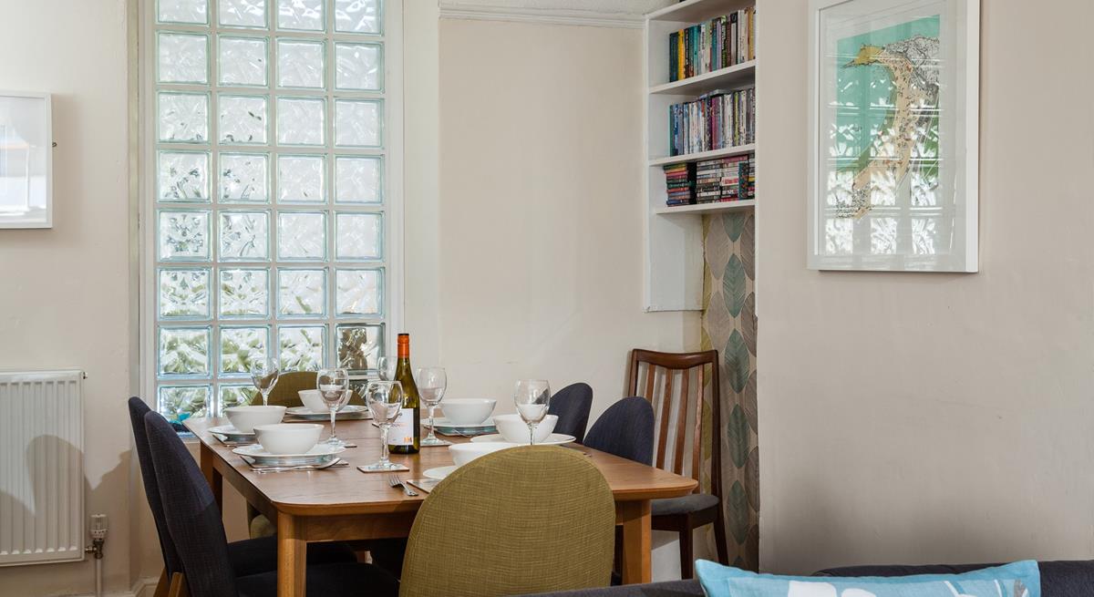 Dining area whether you choose to dine in or eat out at one of the many restaurants in town.