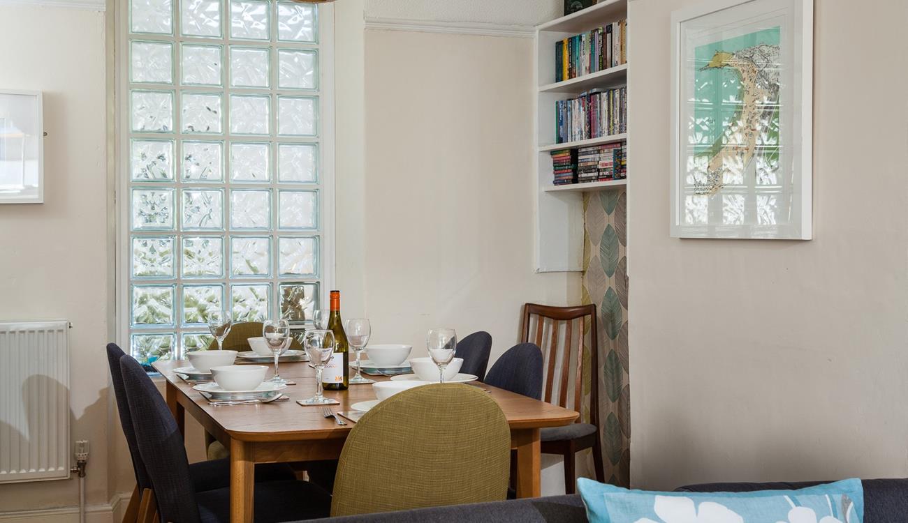 Dining area whether you choose to dine in or eat out at one of the many restaurants in town.