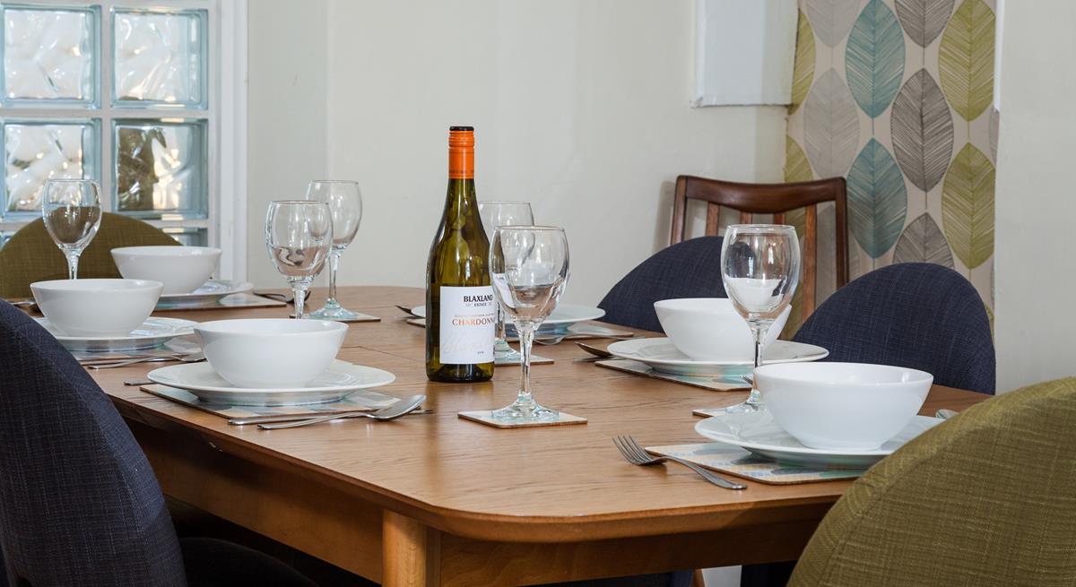 Buy your favourite bottle of wine and enjoy a tasty meal around the dining table.