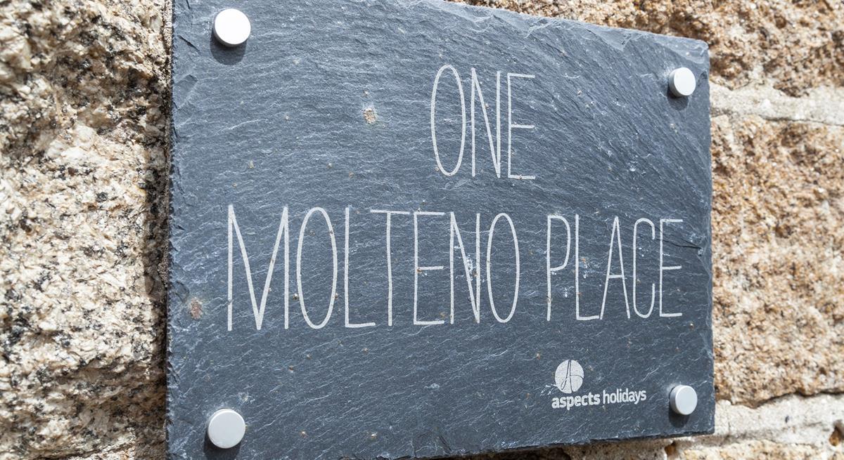 Start your holiday stress-free, finding the property is easy with our slate sign outside.