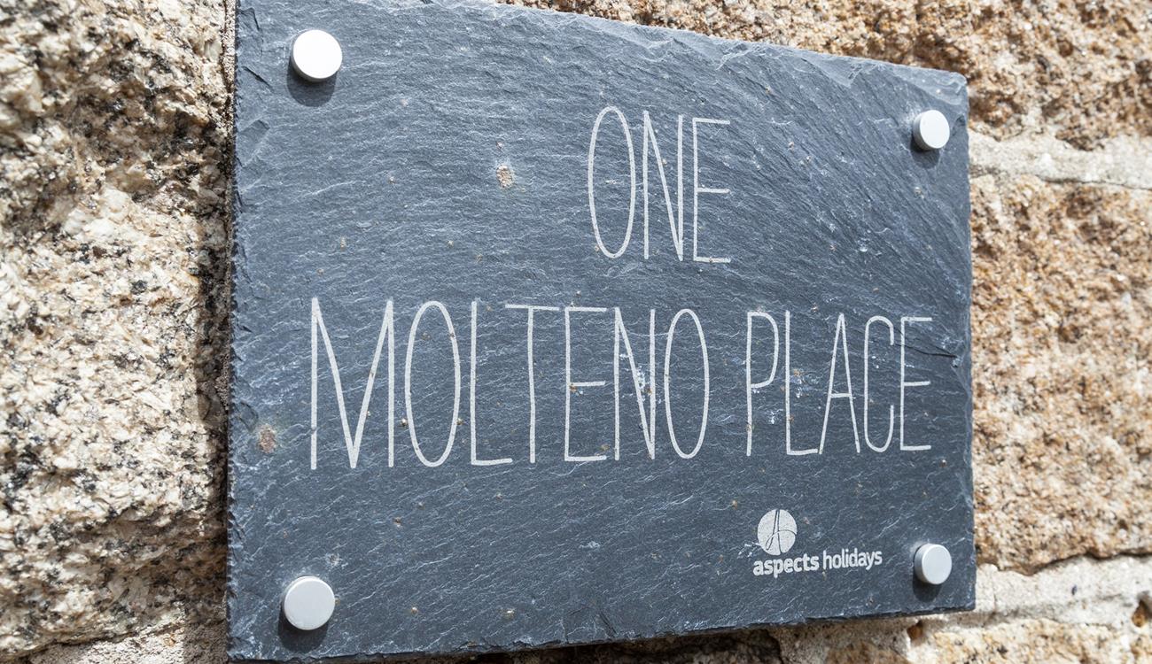 Start your holiday stress-free, finding the property is easy with our slate sign outside.