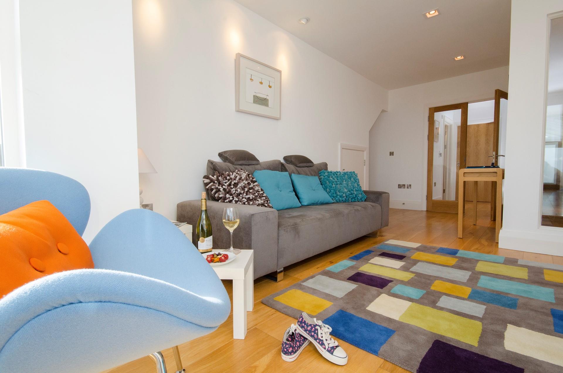 Sink into the sofa and relax with a good film.