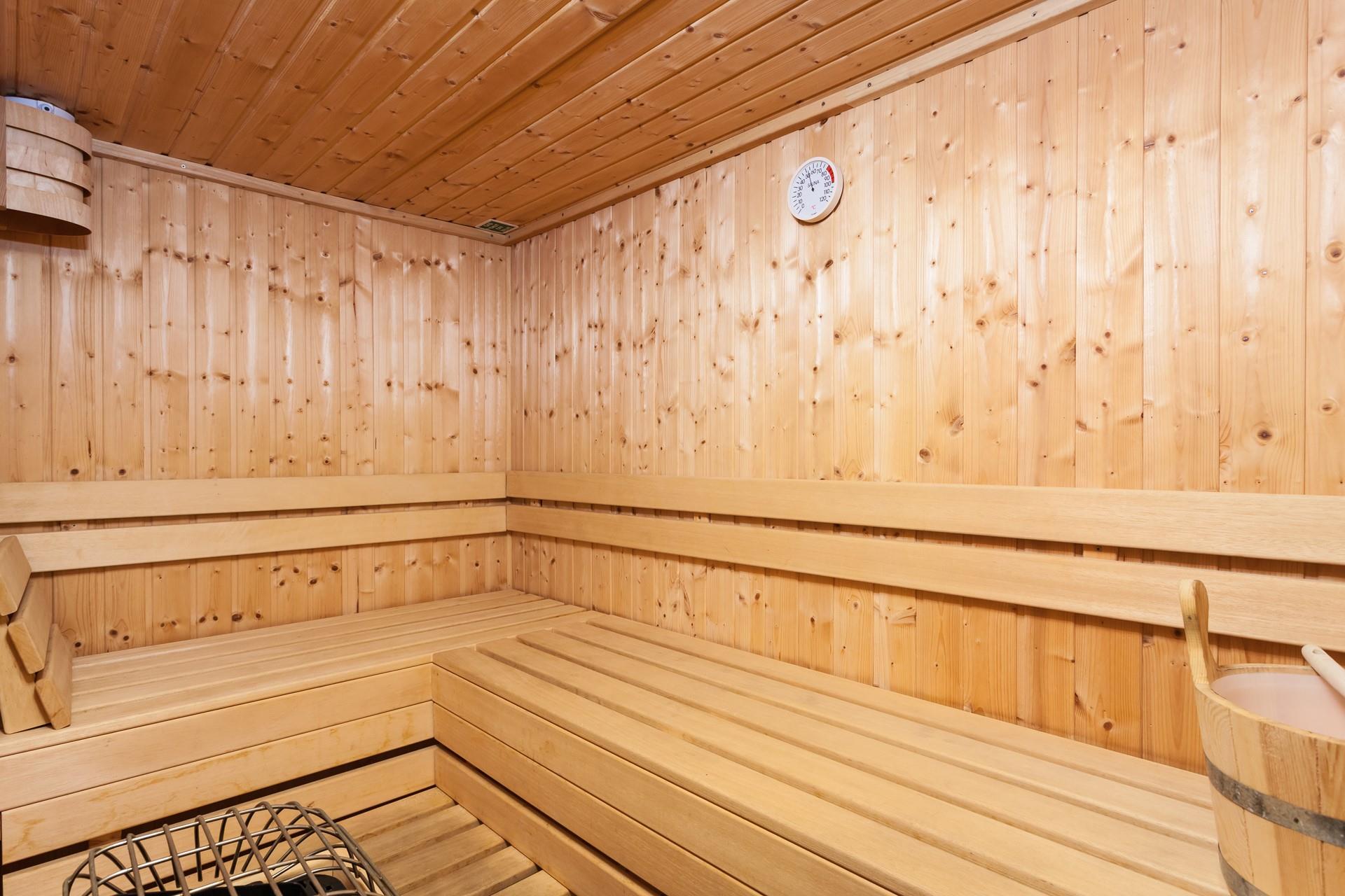 Enjoy the luxury of a sauna to come back to each evening.