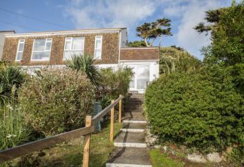 There are 2 parking spaces at the bottom of the steps leading up to the property so you can explore all corners of Cornwall.