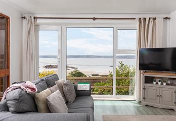 Relax in the sitting room and enjoy the view!