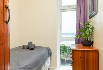 The single room also boasts a sea view!