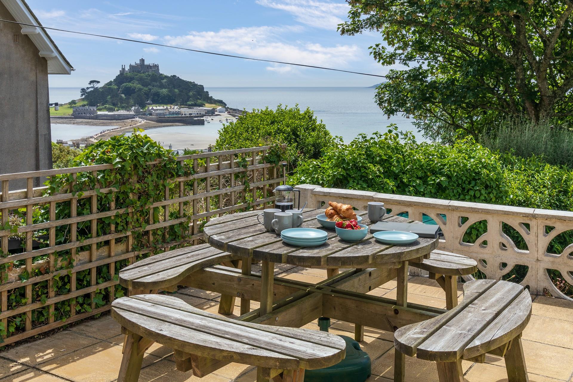 Dine al fresco, spending quality time as a family.