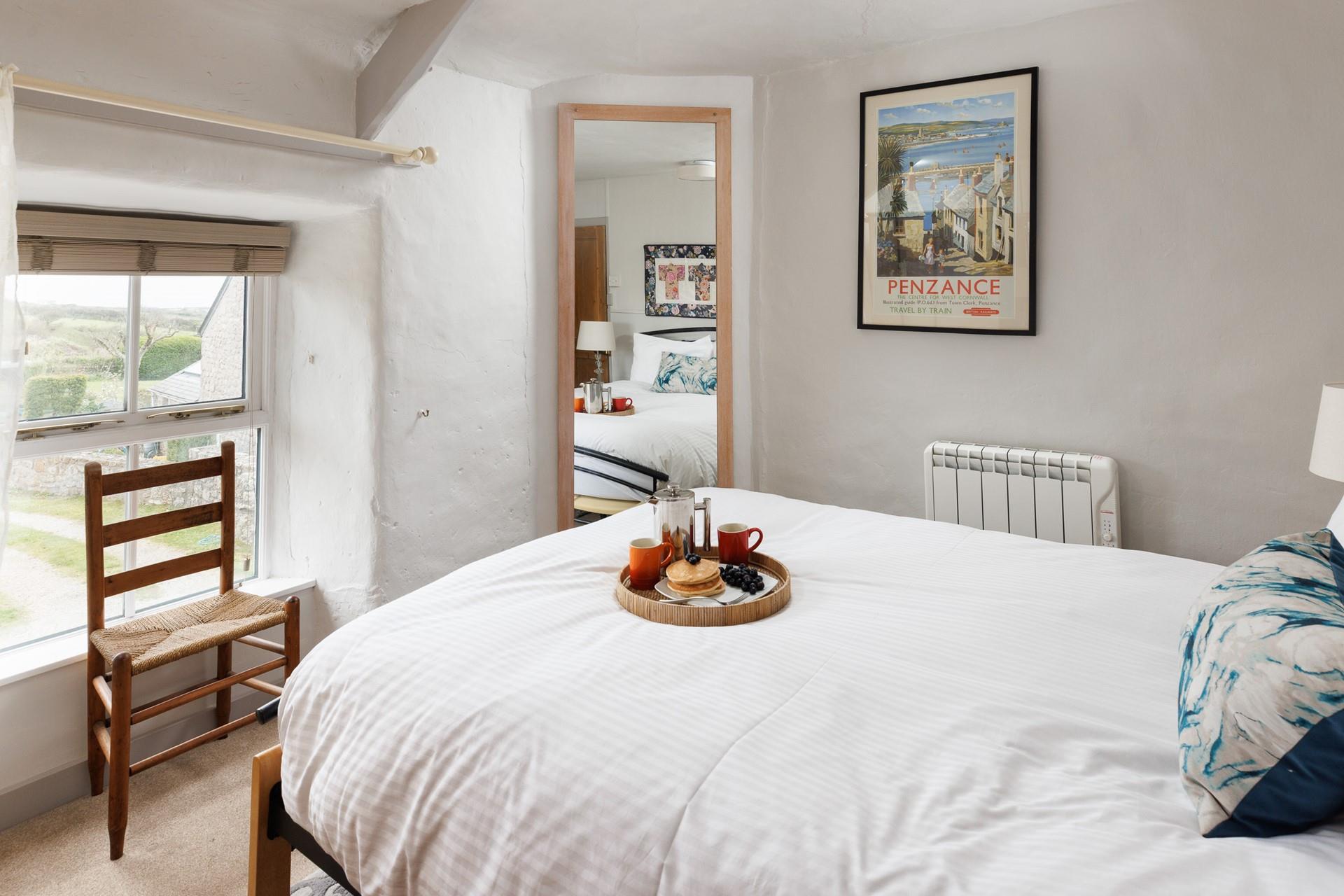Countryside views can be enjoyed from Bedroom 1.