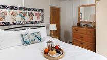 Cosy cottage interiors are dotted throughout!