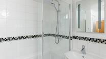 You can start the day with an invigorating rainfall shower!
