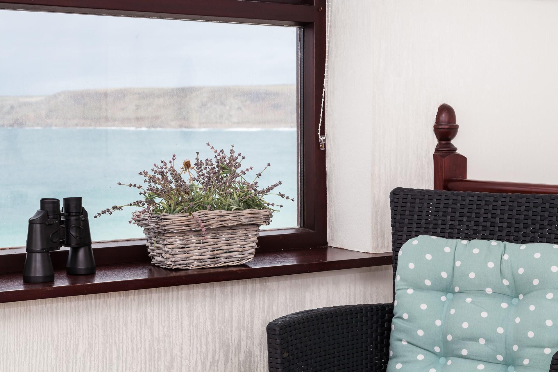 Seaspray offers enviable sea views across Sennen beach.