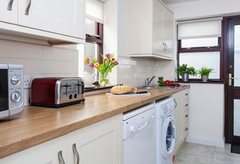 The ample worktop space makes cooking up family dinners a breeze.