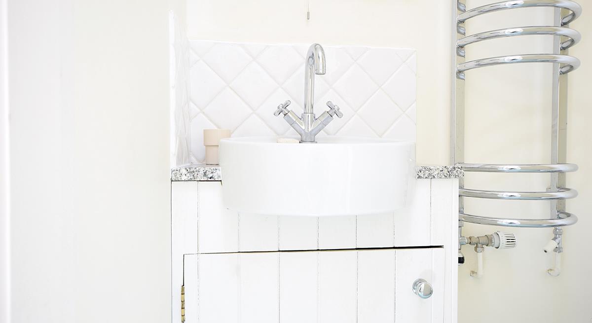 Warm fluffy towels await you after an invigorating morning shower.