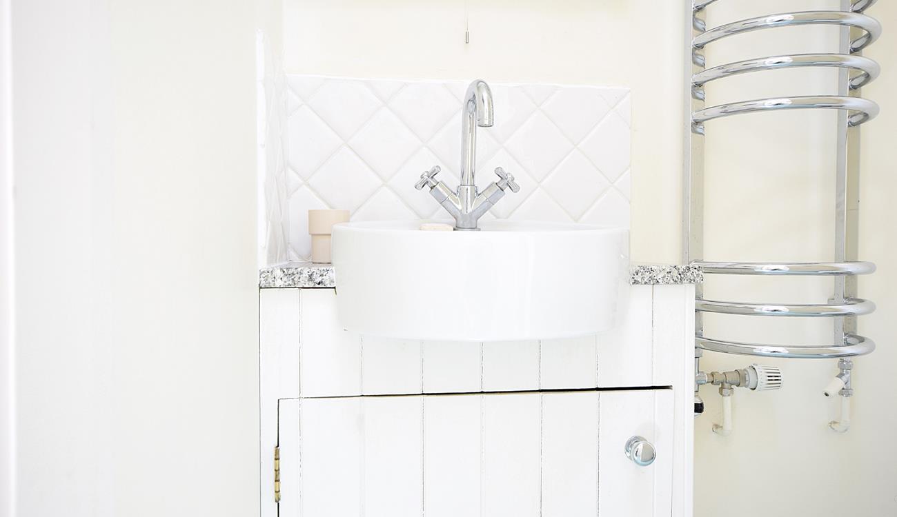 Warm fluffy towels await you after an invigorating morning shower.