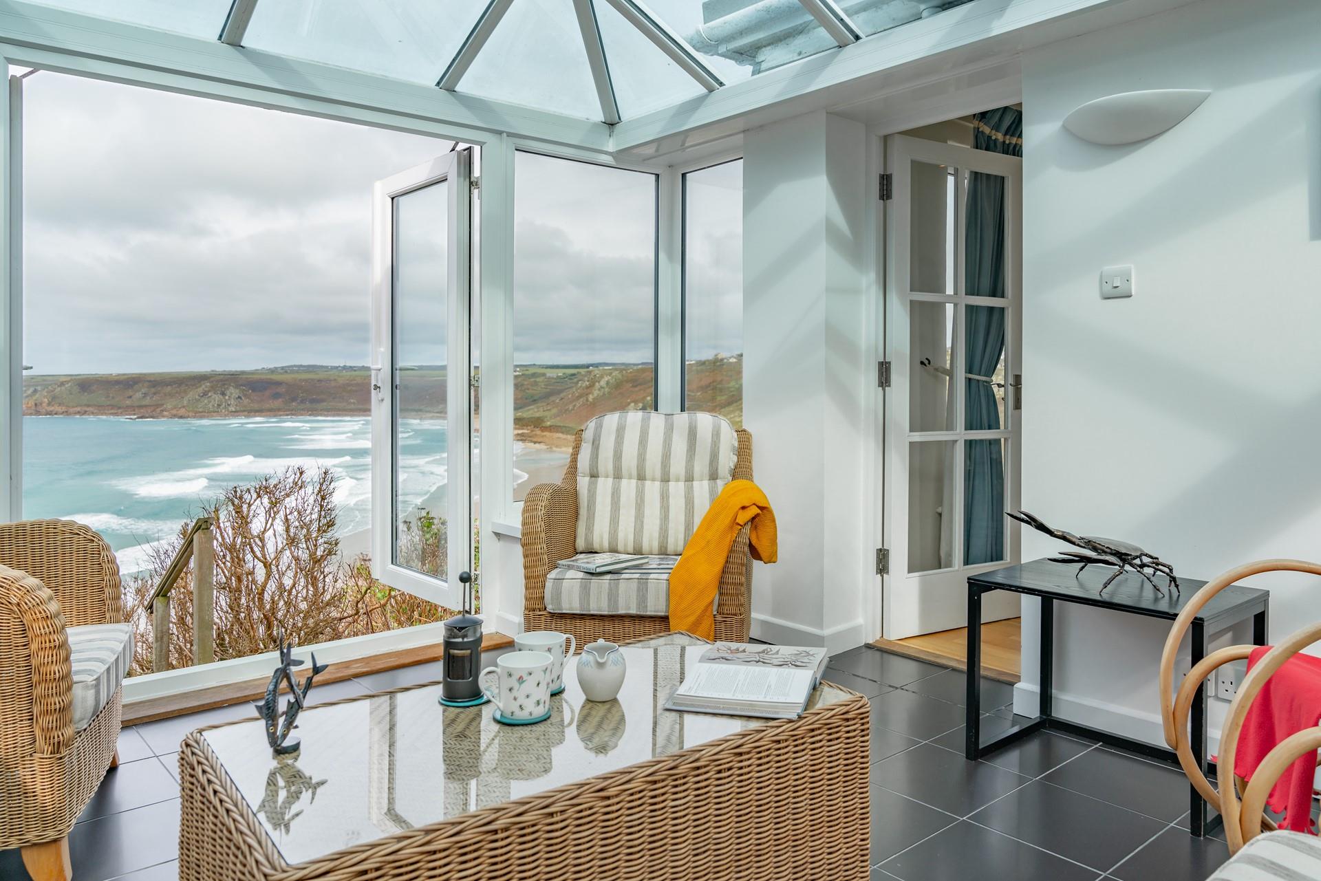 In the winter months, you can spend time storm watching inside the comfort of your holiday home.