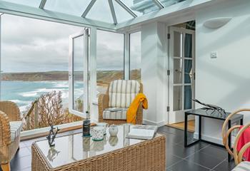 In the winter months, you can spend time storm watching inside the comfort of your holiday home.