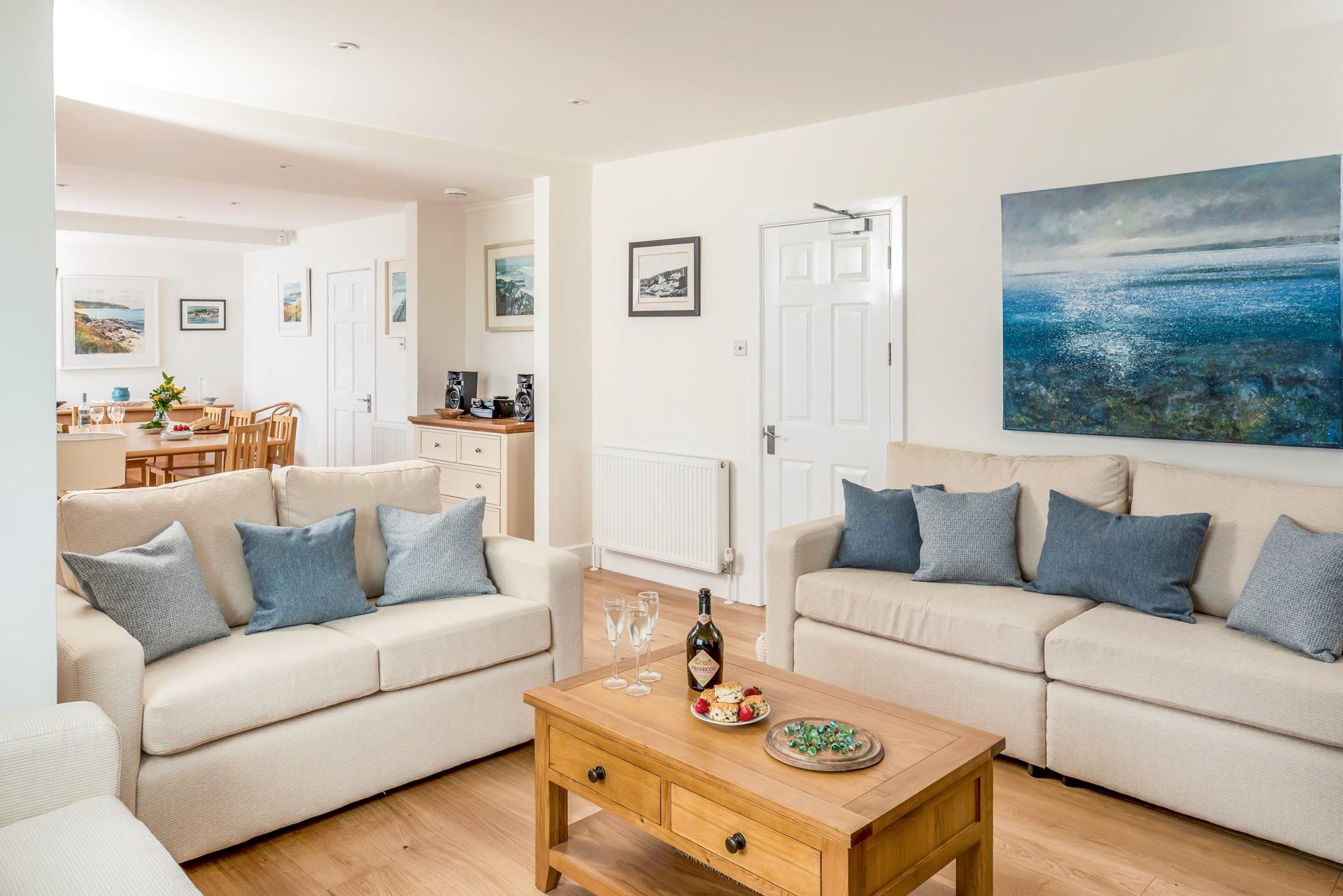 Sink into the sofa for a relaxing evening spent in with the family.